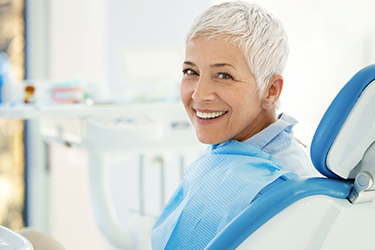 woman at the dentist