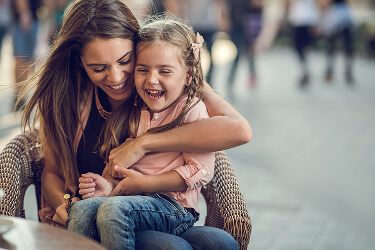 mom and daughter